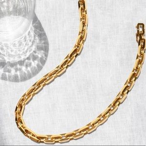 New! Eddie Borgo Supra Link Necklace - Gold